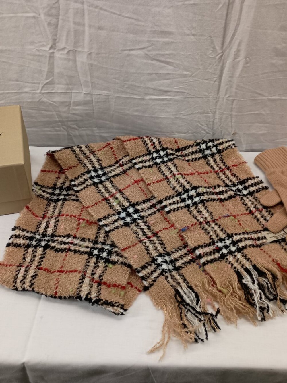 Burberry Scarf and Glove Set - Picture 2 of 7